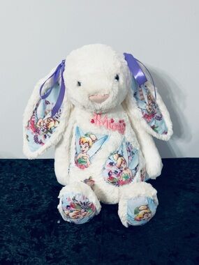 Jellycat large size cream custom bunny into Disney Princess Tinker Bell 🛎️